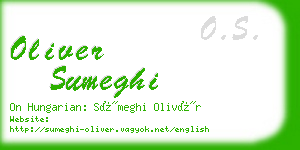 oliver sumeghi business card